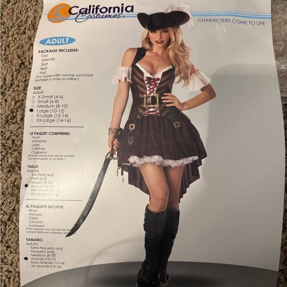 California Costumes Women's Pirate Ensemble
